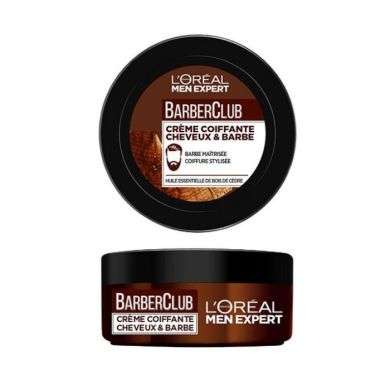 L'OREAL MEN EXPERT BARBER CLUB CREME COIFFANTE CHEVEUX ET BARBE 75ML
