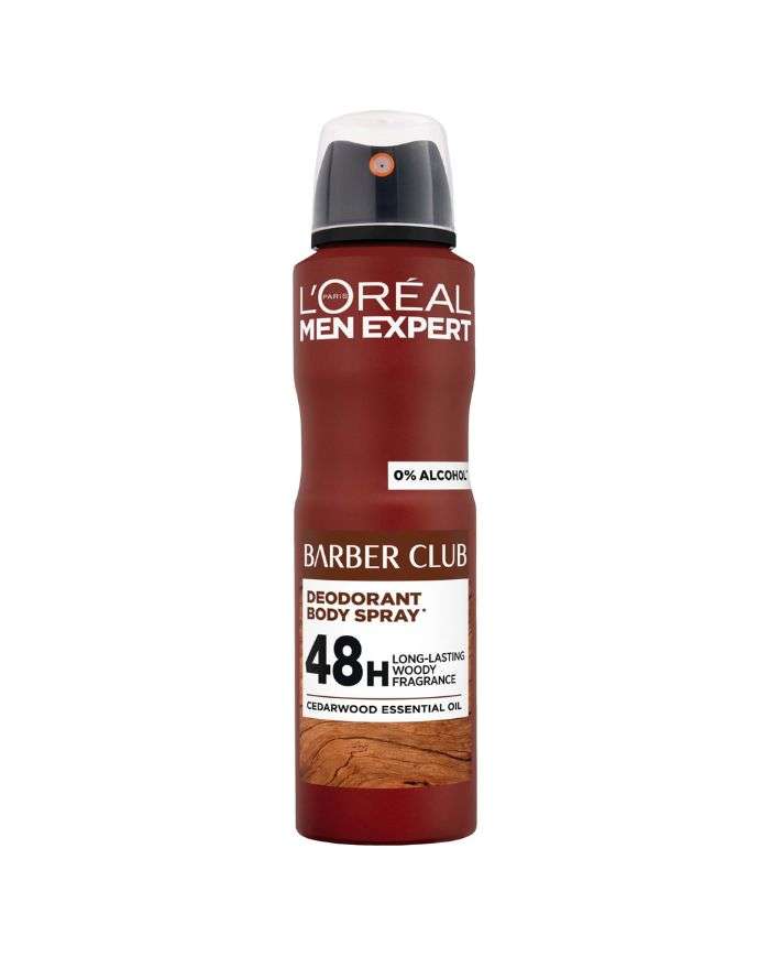 L'OREAL MEN EXPERT BARBER CLUB DEODORANT SPRAY 48 H 150 ML