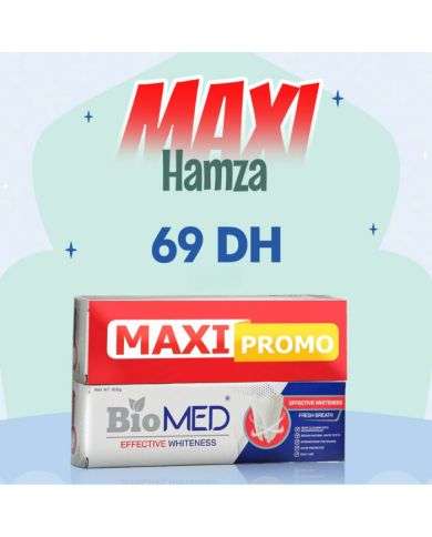 BIOMED DUO DENTIFRICE BLANCHISSANT + DENTIFRICE FRAICHEUR 100G