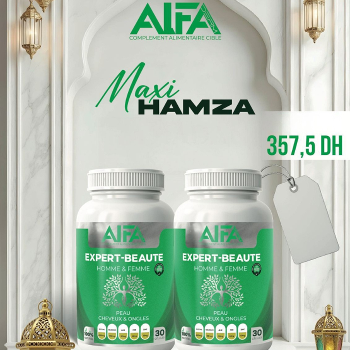 ALFA DERM PACK DUO EXPERT BEAUTE 30 GELULES LE 2EME A -70%