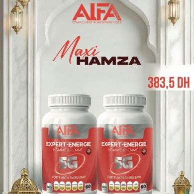 ALFA DERM PACK DUO EXPERT ENERGIE 5G 60 GELULES LE 2EME A -70%
