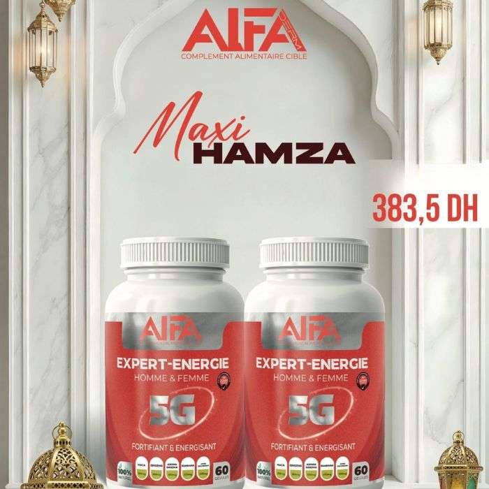 ALFA DERM PACK DUO EXPERT ENERGIE 5G 60 GELULES LE 2EME A -70%