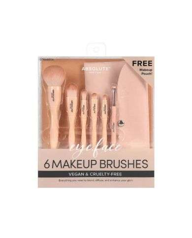 ABSOLUTE NEW YORK KIT DE 6 BROSSES MAQUILLAGE