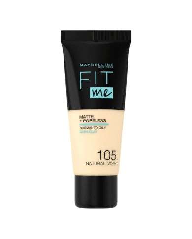MAYBELLINE FIT ME MATTE + PORELESS FOND DE TEINT PEAU NORMALE A GRASSE 30 ML