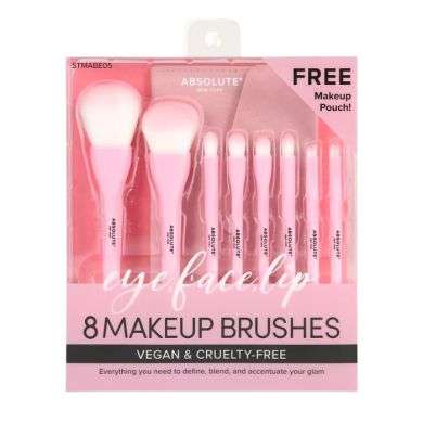 ABSOLUTE NEW YORK EYE FECE LIP 8 BROSSES DE MAQUILLAGE