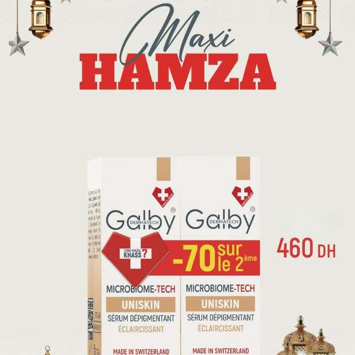 GALBY OFFRE DUO UNISKIN MICROBIOME TECH SERUM DEPIGMENTANT ECLAIRCISSANT 30 ML LE 2 EME -70%