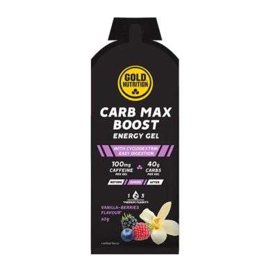 GOLD NUTRITION CARB MAX BOOST ENERGY GEL SAVEUR BAIES ET VANILLE 60 G