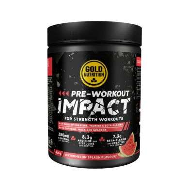 GOLD NUTRITION PRE WORKOUT IMPACT SAVEUR PASTEQUE ECLATANTE 400G