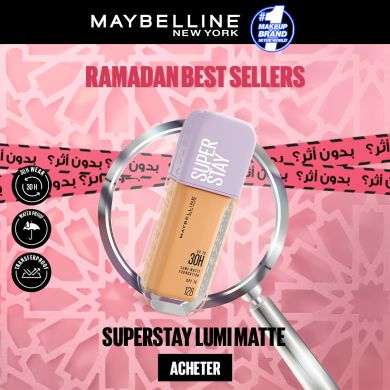 MAYBELLINE SUPERSTAY 30H LUMI MATTE FOND DE TEINT 
