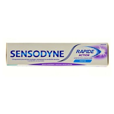 SENSODYNE DENTIFRICE RAPIDE ACTION MENTHE 75 ML