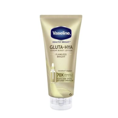 VASELINE GLUTA HYA SERUM BURST 70 X LOTION FLAWLESS BRIGHT 330ML