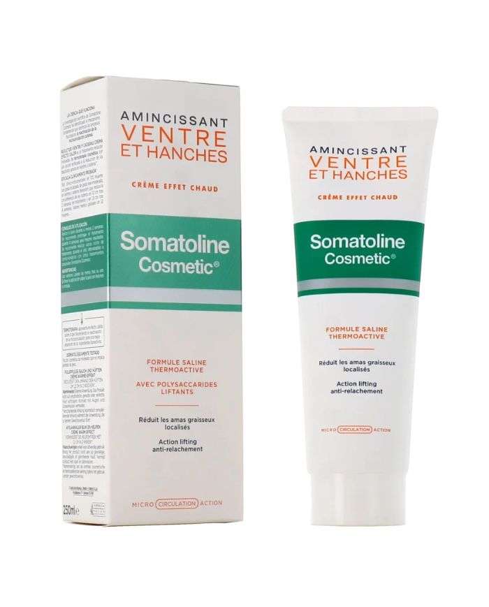 SOMATOLINE COSMETIC VENTRE ET HANCHES CREME EFFET CHAUD 250 ML
