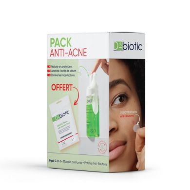 D BIOTIC OFFRE SEBIOTIC MOUSSE PURIFIANTE 150ML + PATCHS ANTI BOUTONS OFFERT