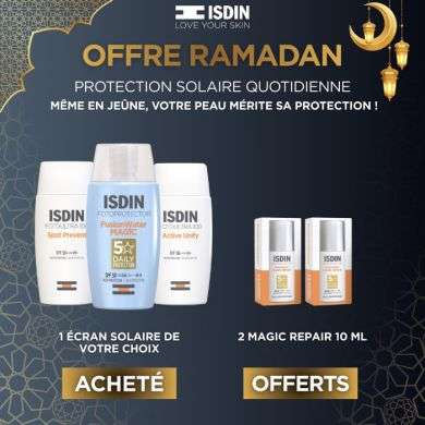 ISDIN OFFRE WEB FOTO ULTRA AGE REPAIR FUSION WATER SPF 50 + 2 MAGIC REPAIR 10ML OFFERTS