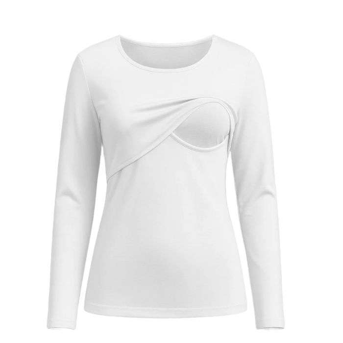 BAMBIDOU PULL ALLAITEMENT MANCHES LONGUES BLANC