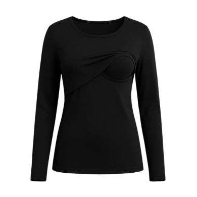 BAMBIDOU PULL ALLAITEMENT MANCHES LONGUES NOIR