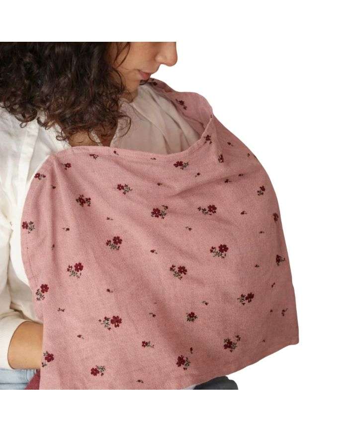 BAMBIDOU TABLIER ALLAITEMENT GAZE ROSE