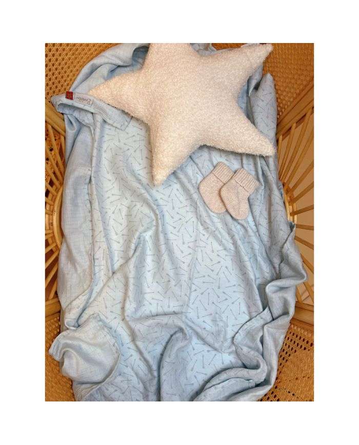 BAMBIDOU MAXI LANGE 100CM X 100CM NUAGE DE FLECHES