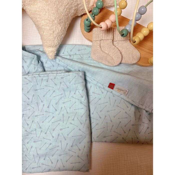 BAMBIDOU MAXI LANGE 100CM X 100CM NUAGE DE FLECHES