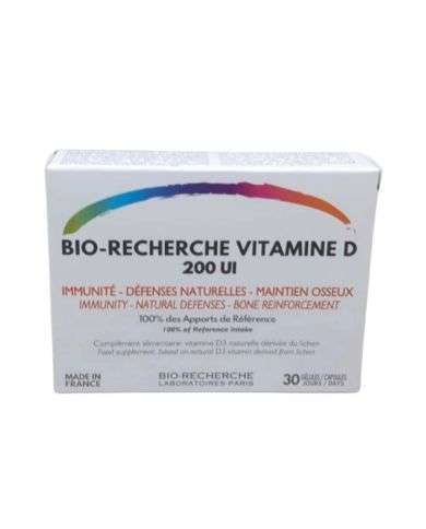 BIO RECHERCHE VITAMINE D 200 UI 30 GELULES