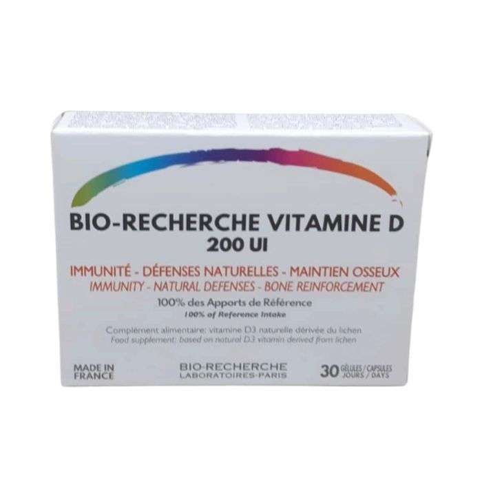 BIO RECHERCHE VITAMINE D 200 UI 30 GELULES