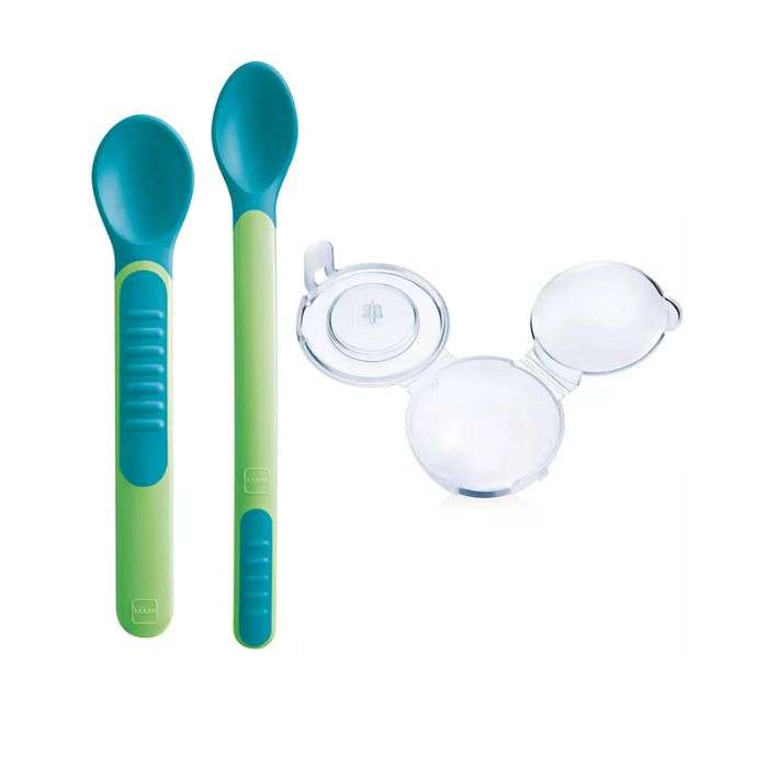 MAM CUILLERE ET HOUSSE COUVERTS D'APPRENTISSAGE 6 MOIS +