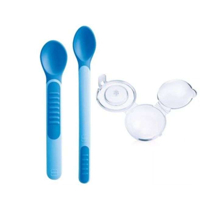 MAM CUILLERE ET HOUSSE COUVERTS D'APPRENTISSAGE 6 MOIS +