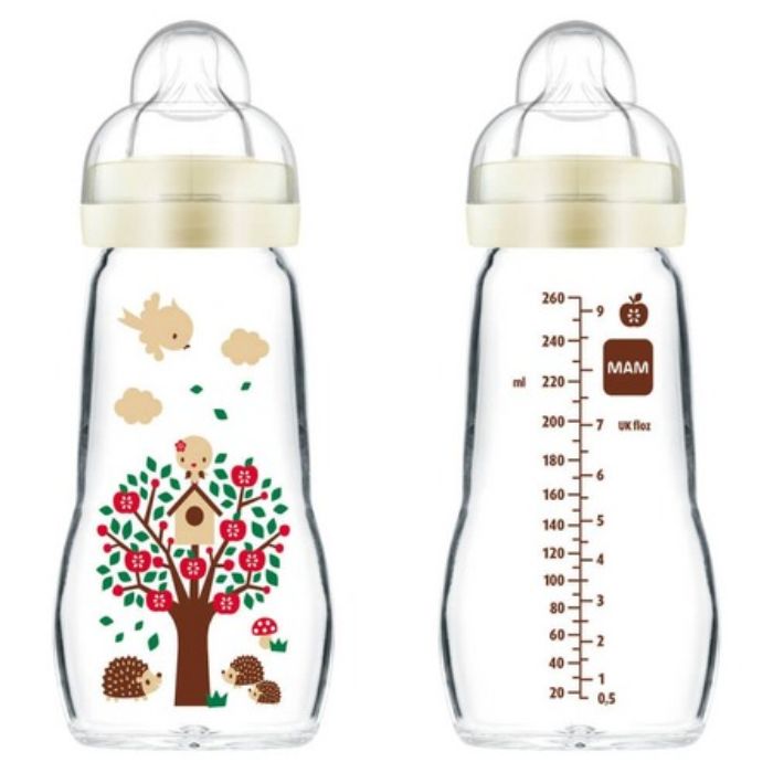 MAM BIBERON VERRE 260 ML 2 MOIS+