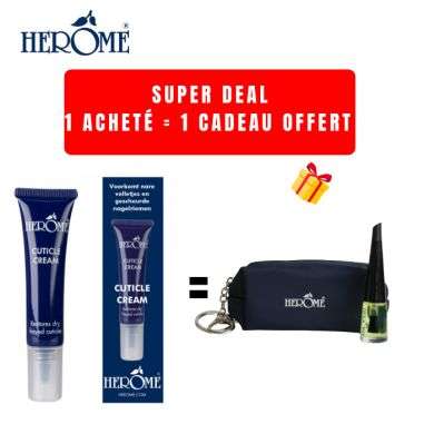 HEROME OFFRE SOIN CUTICULES CREME 15 ML + TROUSSE + MINI HUILE OFFERTS