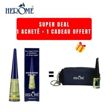 HEROME OFFRE HUILE NOURRISSANTE POUR ONGLES + TROUSSE + MINI HUILE OFFERTS