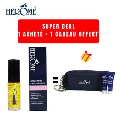 HEROME OFFRE SERUM POUR ONGLES ABIMES 7 ML + MINI TROUSSE + 2 MINI SOINS CUTICULES OFFERTS