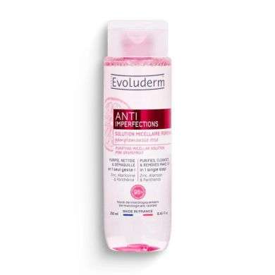 EVOLUDERM SOLUTION MICELLAIRE PURIFIANTE ANTI IMPERFECTIONS 250ML