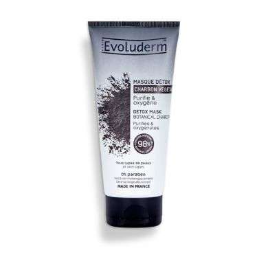 EVOLUDERM MASQUE DETOX CHARBON VEGETAL 100ML