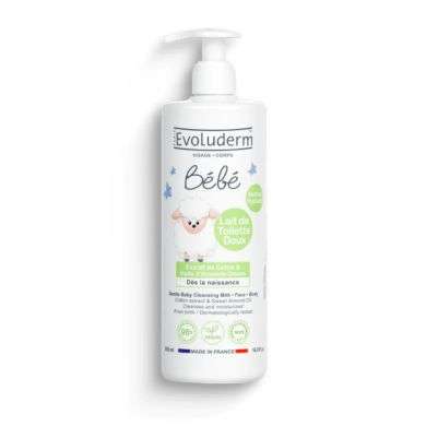 EVOLUDERM BEBE LAIT DE TOILETTE DOUX 500ML