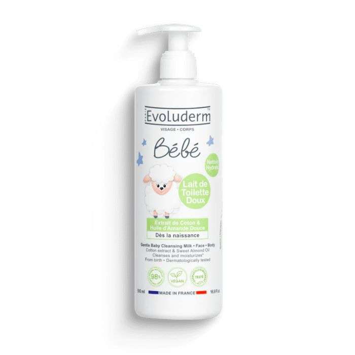 EVOLUDERM BEBE LAIT DE TOILETTE DOUX 500ML