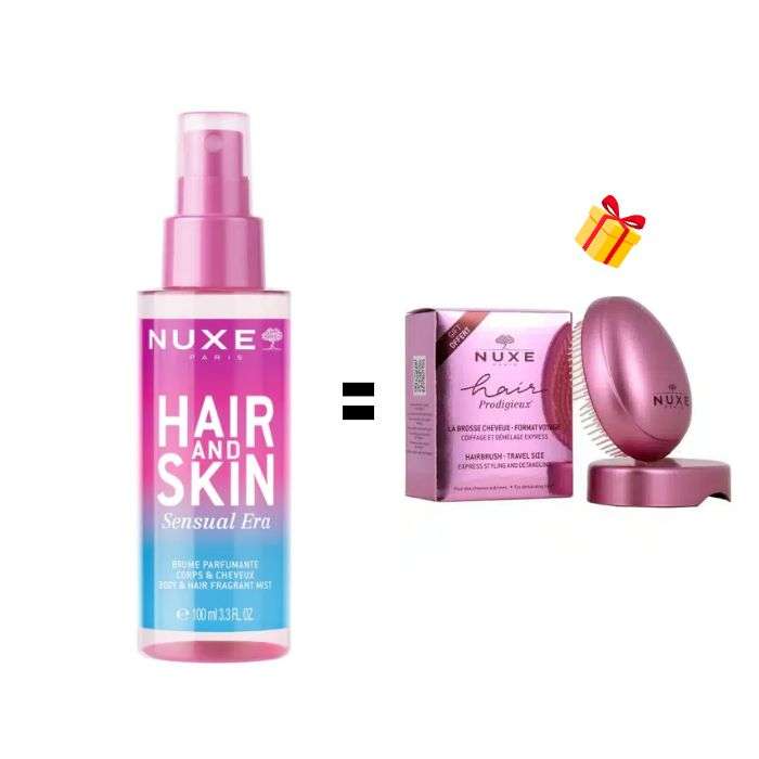 NUXE OFFRE HAIR AND SKIN SENSUAL ERA BRUME PARFUMEE 100 ML + BROSSE CHEVEUX OFFERTE