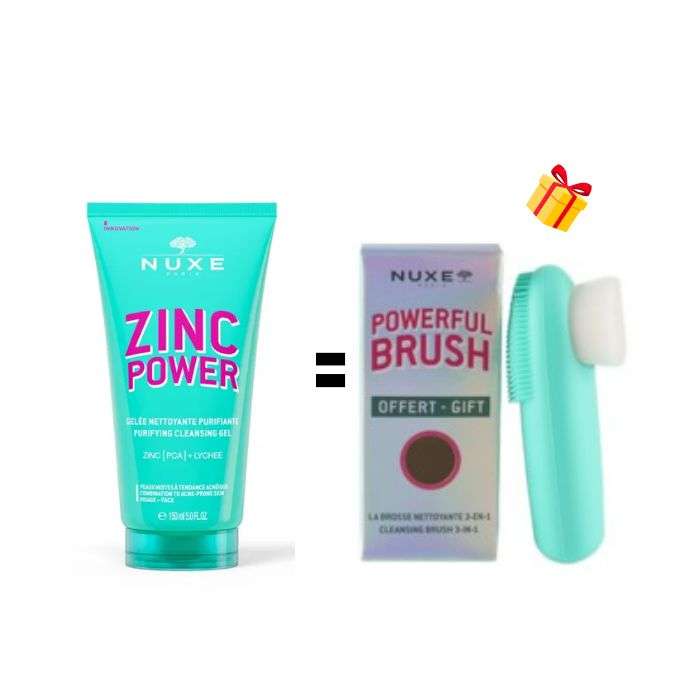 NUXE ZINC POWER GELEE NETTOYANTE PURIFIANTE 150 ML