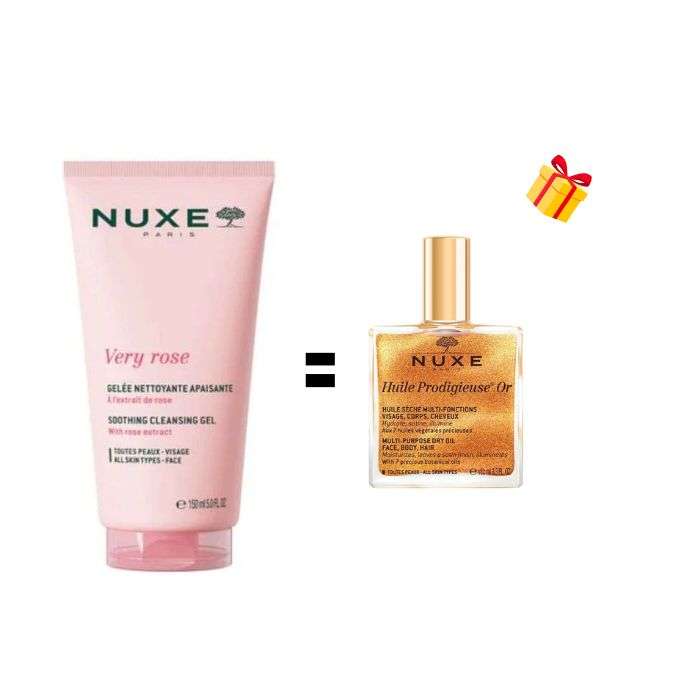 NUXE VERY ROSE GELEE NETTOYANTE APAISANTE 150ML