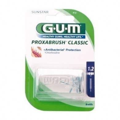 GUM brossettes EXTRA fine par 8 unites (1.2 mm )ref : 512