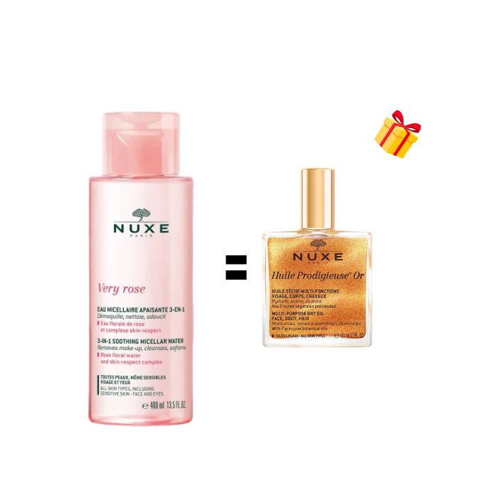 NUXE VERY ROSE EAU MICELLAIRE APAISANTE 3 EN 1 400 ML