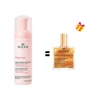 NUXE VERY ROSE MOUSSE AERIENNE NETTOYANTE 150ML