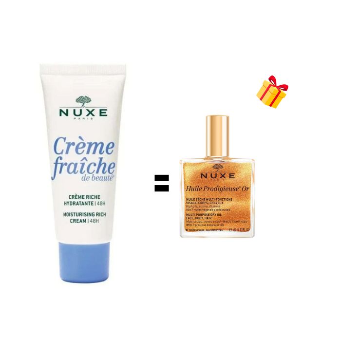 NUXE CREME FRAICHE CREME RICHE HYDRATANTE 48h PEAU SECHE 30 ML