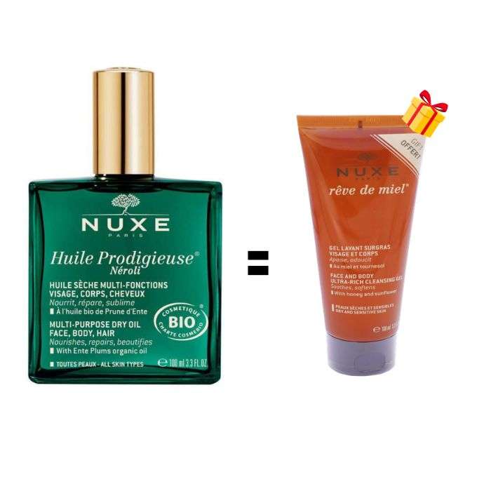 NUXE OFFRE HUILE PRODIGIEUSE NEROLI 100 ML + HUILE PRODIGIEUSE OR 10ML OFFERTE