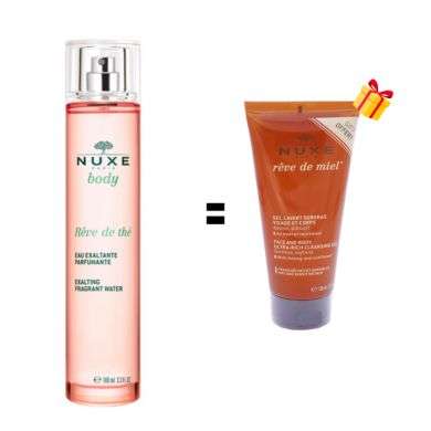 NUXE OFFRE REVE DE THE EAU EXFOLIANTE PARFUMANTE 100 ML + GEL LAVANT 100 ML OFFERT
