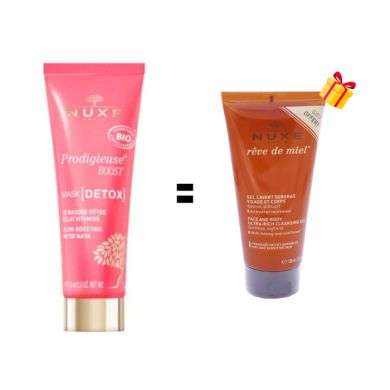 NUXE OFFRE PRODIGIEUSE BOOST MASK DETOX 75 ML + GEL LAVANT 100 ML OFFERT