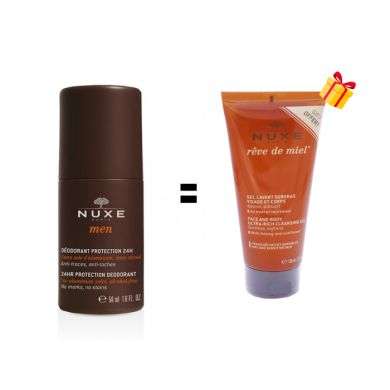 NUXE OFFRE MEN DEODORANT PROTECTION 24H 50 ML + GEL LAVANT 100 ML OFFERT