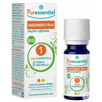 Puressentiel Gingembre Frais Bio Huile Essentielle 