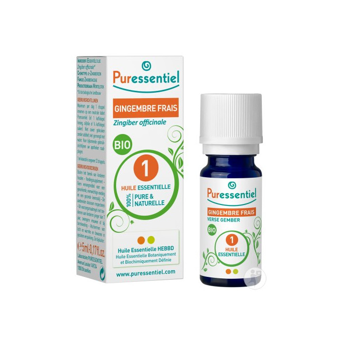 Puressentiel Gingembre Frais Bio Huile Essentielle 