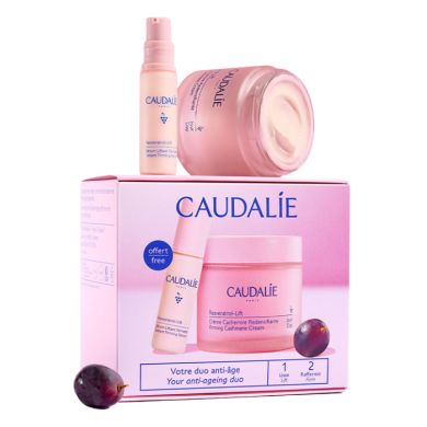 CAUDALIE OFFRE RESVERATROL LIFT CREME CACHEMIRE REDENSIFIANTE 50ML + RESVERATROL SERUM LIFTANT FERMETE 10 ML OFFERT