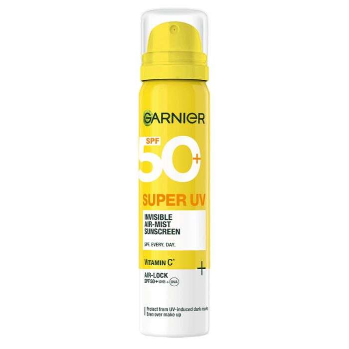 GARNIER SUPER UV SPF 50+ INVISIBLE AIR MIST SUNSCREEN VITAMINE C 75 ML